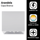 Kit 2 Arandela Parede Interna Externa