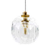 Luminária Pendente Lustre Cristal Dourado  Lumos ®