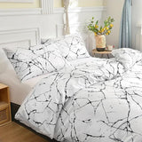 Duvet Cover Set com fronhas, aconchegante escovado, impressão vibrante, hipoalergênico, Easy Care, perfeito para camas king e queen size