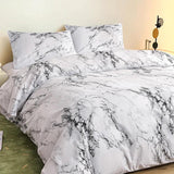 Duvet Cover Set com fronhas, aconchegante escovado, impressão vibrante, hipoalergênico, Easy Care, perfeito para camas king e queen size